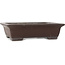 Rectangular unglazed bonsai pot by Yamaaki - 463 x 362 x 120 mm