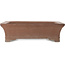 Rectangular unglazed bonsai pot by Kisen - 400 x 312 x 110 mm