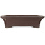 Rectangular unglazed bonsai pot by Yamaaki - 365 x 295 x 100 mm