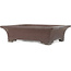 Maceta rectangular sin esmaltar para bonsái de Yamaaki - 365 x 295 x 100 mm