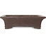 Maceta rectangular sin esmaltar para bonsái de Yamaaki - 365 x 295 x 100 mm