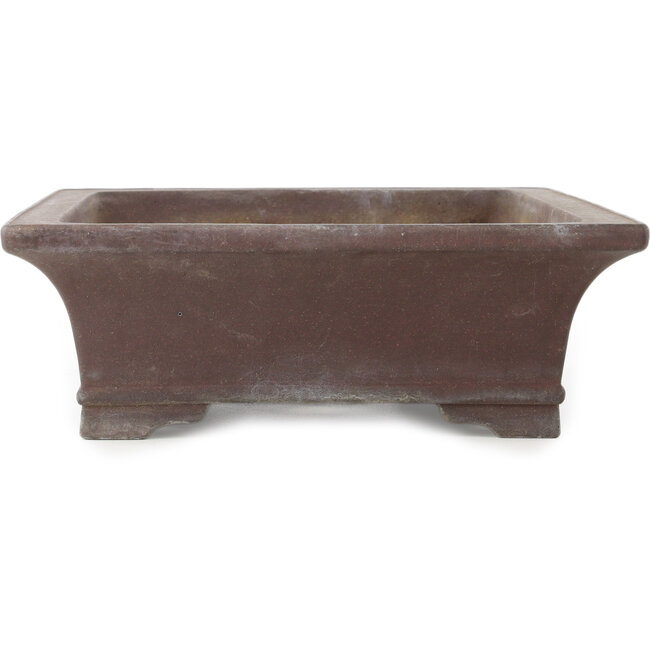 Vaso bonsai rettangolare non smaltato di Yamaaki - 365 x 295 x 100 mm