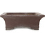 Rectangular unglazed bonsai pot by Yamaaki - 365 x 295 x 100 mm