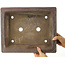 Rectangular unglazed bonsai pot by Yamaaki - 365 x 295 x 100 mm