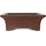Rectangular unglazed bonsai pot by Yamaaki - 370 x 300 x 105 mm
