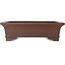 Rectangular unglazed bonsai pot by Yamaaki - 435 x 335 x 125 mm