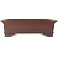 Pot à bonsaï rectangulaire non émaillé de Yamaaki - 435 x 335 x 125 mm