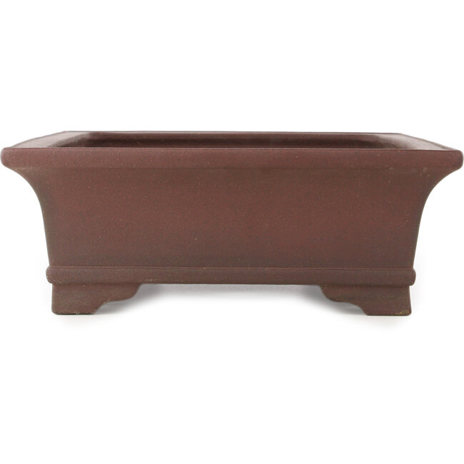 Maceta rectangular sin esmaltar para bonsái de Yamaaki - 435 x 335 x 125 mm
