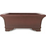 Rectangular unglazed bonsai pot by Yamaaki - 435 x 335 x 125 mm