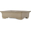 Rectangular unglazed bonsai pot by Sanpo - 393 x 308 x 113 mm