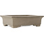 Maceta rectangular sin esmaltar para bonsái de Sanpo - 393 x 308 x 113 mm