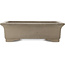 Maceta rectangular sin esmaltar para bonsái de Sanpo - 393 x 308 x 113 mm