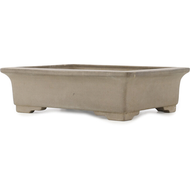 Pot à bonsaï rectangulaire non émaillé de Sanpo - 393 x 308 x 113 mm