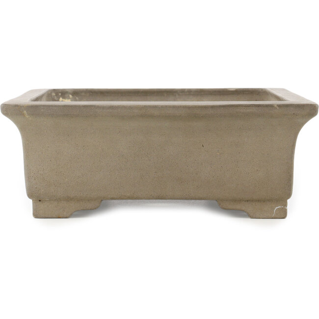 Maceta rectangular sin esmaltar para bonsái de Sanpo - 393 x 308 x 113 mm
