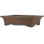 Rectangular unglazed bonsai pot by Mazan - 463 x 360 x 115 mm