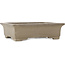 Maceta rectangular sin esmaltar para bonsái de Sanpo - 393 x 308 x 113 mm