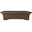 Rectangular unglazed bonsai pot by Mazan - 463 x 360 x 115 mm