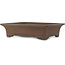 Rectangular unglazed bonsai pot by Mazan - 463 x 360 x 115 mm
