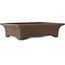 Rectangular unglazed bonsai pot by Mazan - 463 x 360 x 115 mm