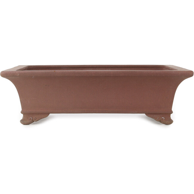 Maceta rectangular sin esmaltar para bonsái de Yamaaki - 495 x 365 x 145 mm