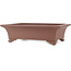 Maceta rectangular sin esmaltar para bonsái de Yamaaki - 495 x 365 x 145 mm
