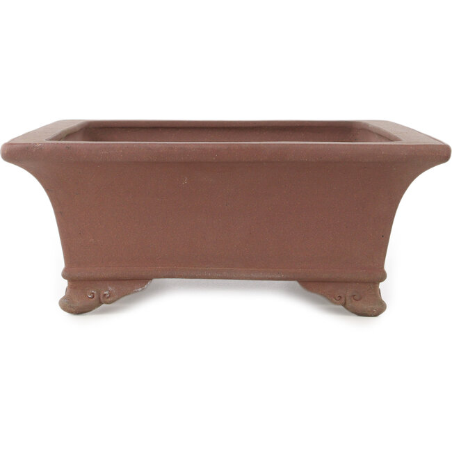 Maceta rectangular sin esmaltar para bonsái de Yamaaki - 495 x 365 x 145 mm