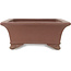 Maceta rectangular sin esmaltar para bonsái de Yamaaki - 495 x 365 x 145 mm