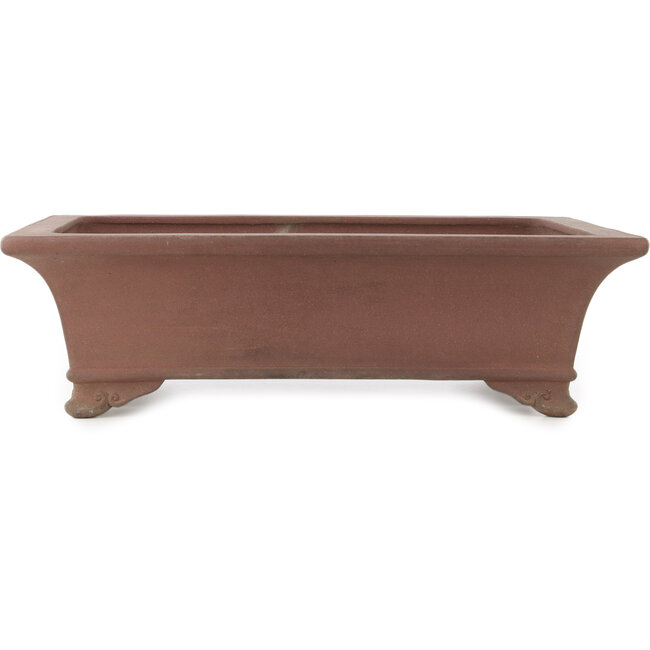 Maceta rectangular sin esmaltar para bonsái de Yamaaki - 495 x 365 x 145 mm