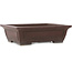 Maceta rectangular sin esmaltar para bonsái de Yamaaki - 427 x 325 x 130 mm