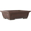 Maceta rectangular sin esmaltar para bonsái de Yamaaki - 427 x 325 x 130 mm