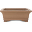 Rectangular unglazed bonsai pot by Sanpo - 390 x 295 x 105 mm