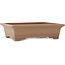 Rectangular unglazed bonsai pot by Sanpo - 390 x 295 x 105 mm