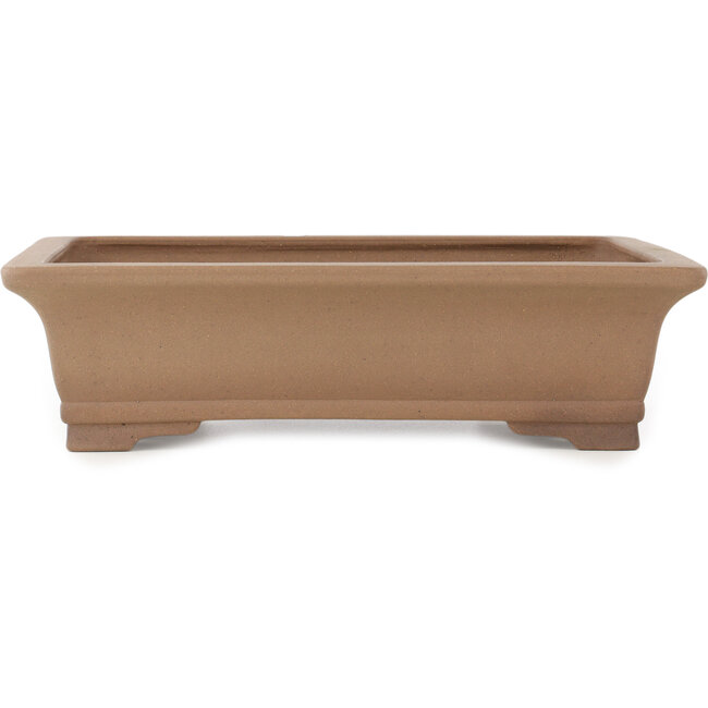 Vaso bonsai rettangolare non smaltato di Sanpo - 390 x 295 x 105 mm