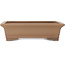 Rectangular unglazed bonsai pot by Sanpo - 390 x 295 x 105 mm