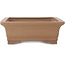 Rectangular unglazed bonsai pot by Sanpo - 390 x 295 x 105 mm