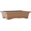 Rectangular unglazed bonsai pot by Sanpo - 390 x 295 x 105 mm
