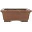 Rectangular unglazed bonsai pot by Yamaaki Koshosen (first generation) - 420 x 330 x 120 mm