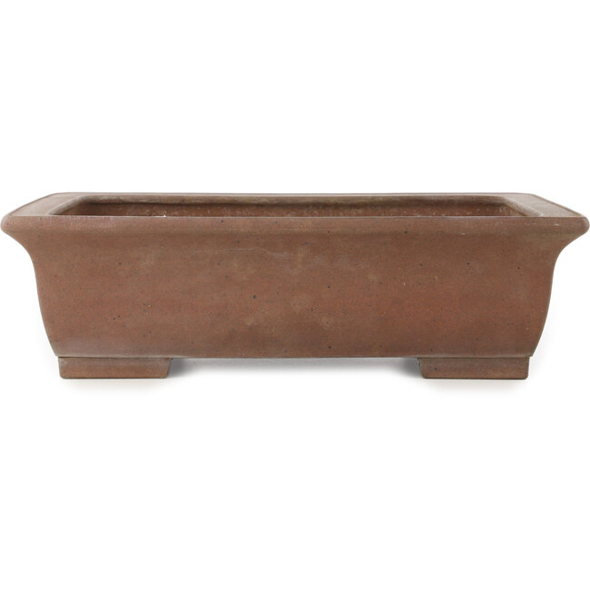 Maceta rectangular sin esmaltar para bonsái de Yamaaki Koshosen (primera generación) - 420 x 330 x 120 mm