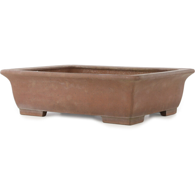 Pot à bonsaï rectangulaire non émaillé de Yamaaki Koshosen (première génération) - 420 x 330 x 120 mm