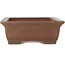 Rectangular unglazed bonsai pot by Yamaaki Koshosen (first generation) - 420 x 330 x 120 mm