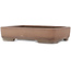 Pot à bonsaï ovale non émaillé de Sanpo - 373 x 283 x 80 mm