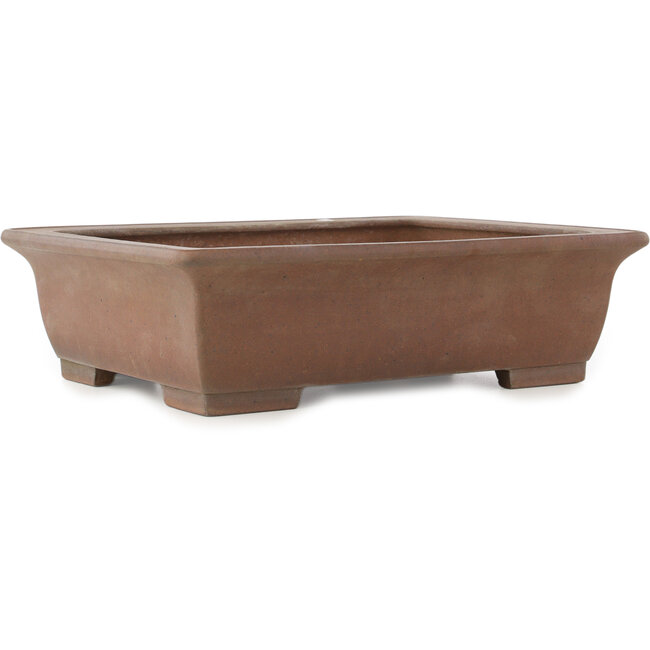 Pot à bonsaï rectangulaire non émaillé de Yamaaki Koshosen (première génération) - 420 x 330 x 120 mm