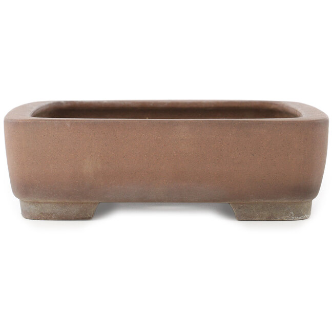 Pot à bonsaï ovale non émaillé de Sanpo - 373 x 283 x 80 mm
