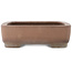 Pot à bonsaï ovale non émaillé de Sanpo - 373 x 283 x 80 mm