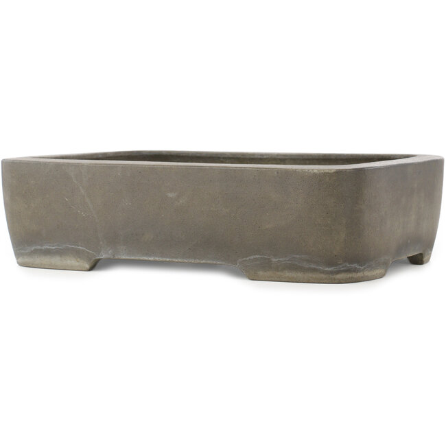 Oval unglazed bonsai pot - 370 x 280 x 98 mm