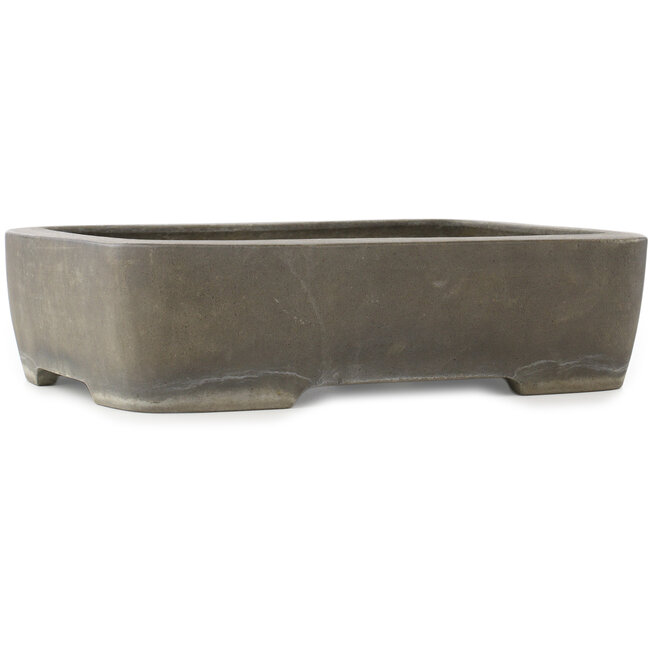 Ovale ongeglazuurde bonsai pot - 370 x 280 x 98 mm