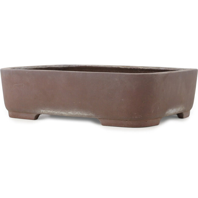 Maceta ovalada sin esmaltar para bonsái de Kisen - 408 x 312 x 110 mm