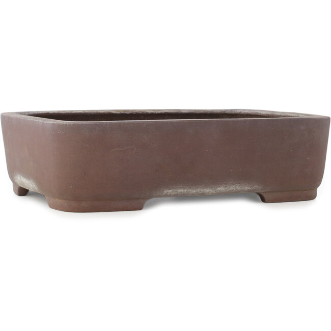 Maceta ovalada sin esmaltar para bonsái de Kisen - 408 x 312 x 110 mm