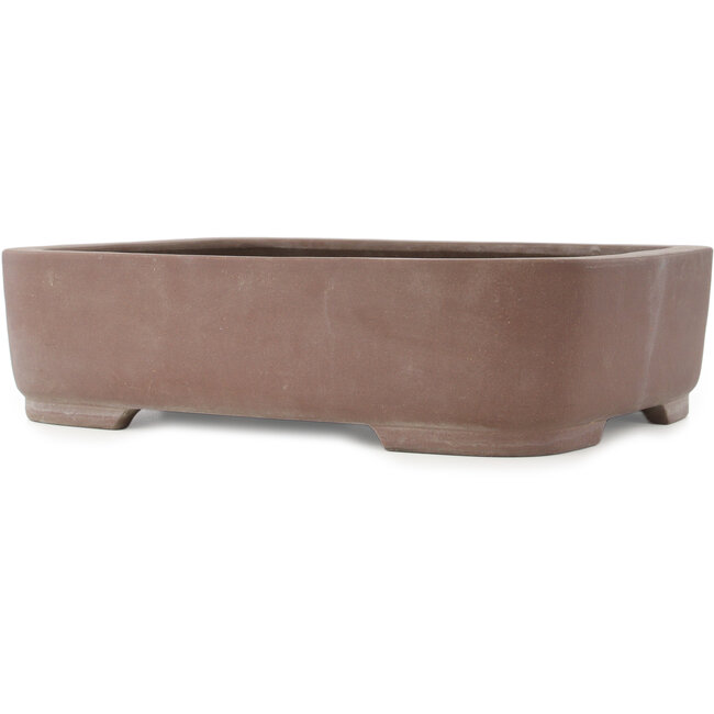 Pot à bonsaï ovale non émaillé de Kisen - 480 x 355 x 120 mm