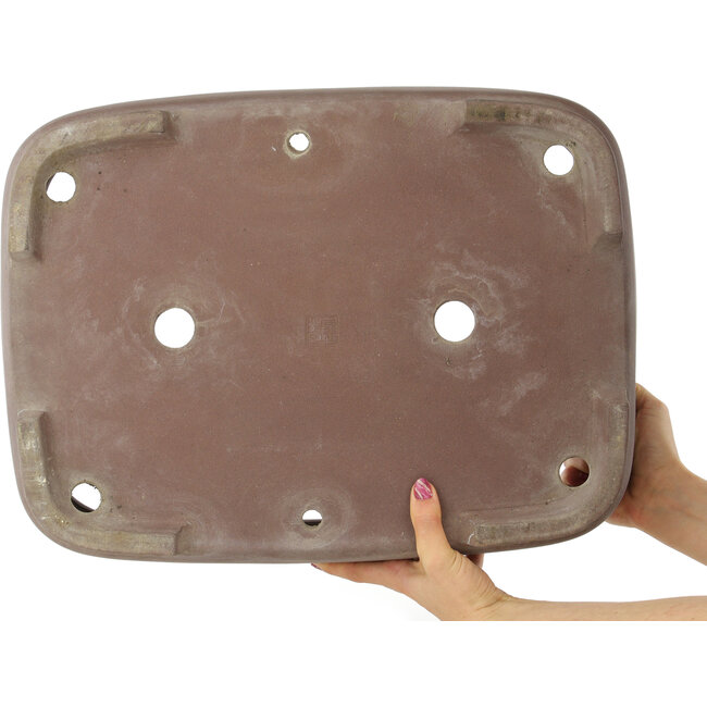 Maceta ovalada sin esmaltar para bonsái de Kisen - 480 x 355 x 120 mm